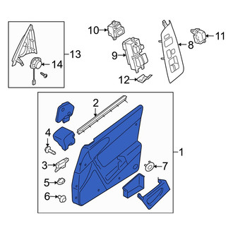 Mazda OE - Front Right Inner Door Interior Trim Panel