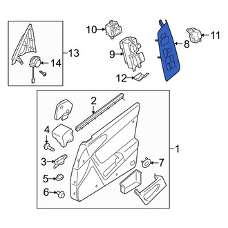 Mazda OE - Front Left Door Window Switch Bezel