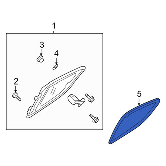 Mazda OE - Rear Left Door Glass Seal
