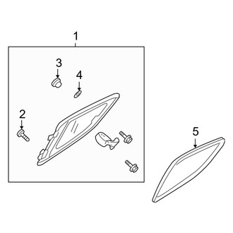 Mazda OE - Rear Door - Glass & Hardware