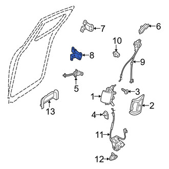 Mazda OE - Rear Left Lower Door Hinge