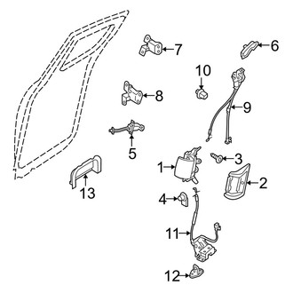 Mazda OE - Rear Door - Lock & Hardware