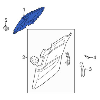 Mazda OE - Rear Left Upper Inner Door Interior Trim Panel