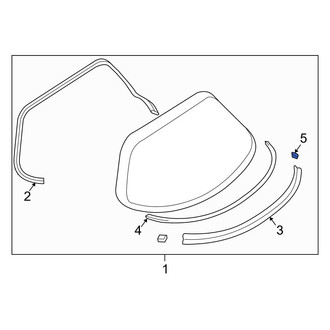 Mazda OE - Back Glass Gasket