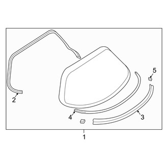 Mazda OE - Back Glass - Glass
