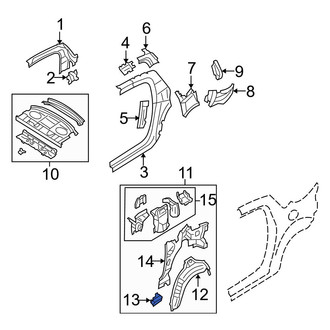 Mazda OE - Left Rocker Panel Reinforcement