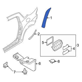 Mazda OE - Rear Left Stone Guard