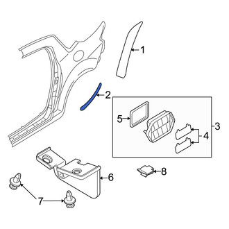 Mazda OE - Rear Right Stone Guard