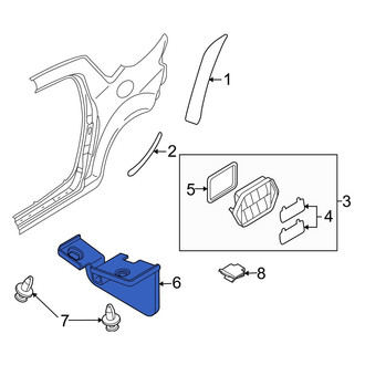 Mazda OE - Rear Right Stone Deflector