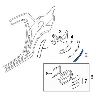 Mazda OE - Rear Left Stone Guard