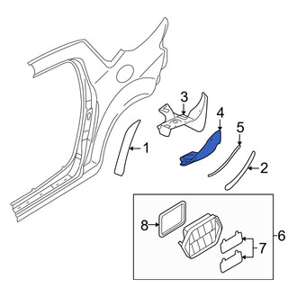 Mazda OE - Rear Left Rear Body Panel Molding