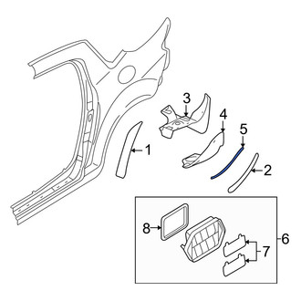 Mazda OE - Rear Left Stone Guard