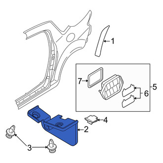 Mazda OE - Rear Left Stone Deflector