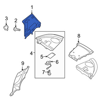 Mazda OE - Rear Left Upper Interior Quarter Panel Trim Panel