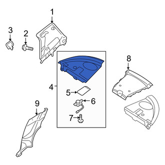 Mazda OE - Rear Left Package Tray Trim