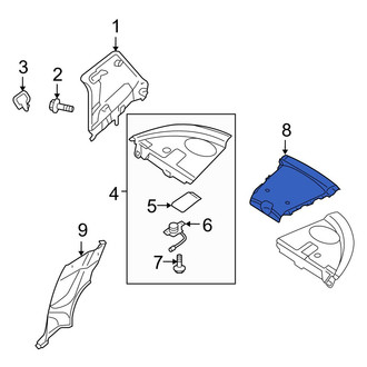 Mazda OE - Rear Center Package Tray Trim