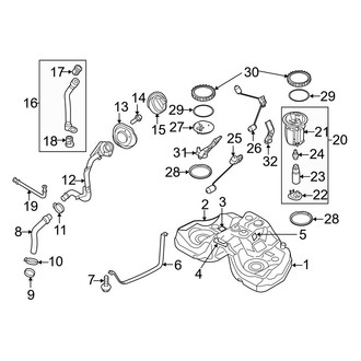 Mazda OE - Fuel System Components