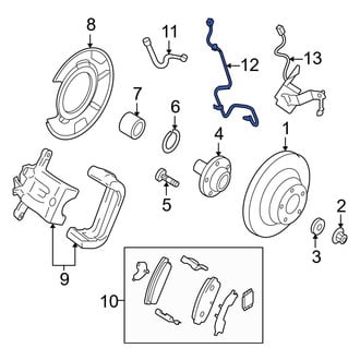 Mazda OE - Rear Left ABS Wheel Speed Sensor