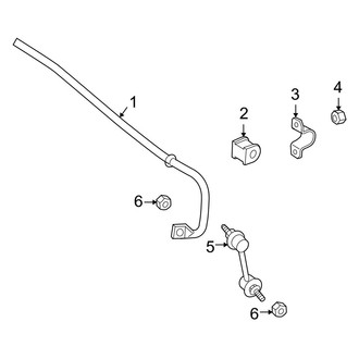 Mazda OE - Rear Suspension - Stabilizer Bar & Components