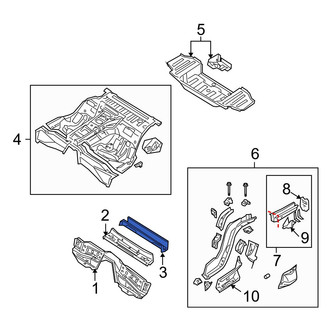 Mazda OE - Rear Floor Pan Crossmember