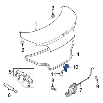 Mazda OE - Rear Deck Lid Striker
