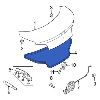 Mazda OE - Rear Deck Lid Seal
