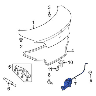 Mazda OE - Rear Deck Lid Latch