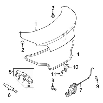 Mazda OE - Trunk Lid - Lid & Components