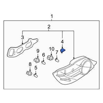 Mazda OE - Rear Left Tail Light Cover