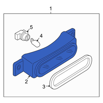 Mazda OE - Rear Center High Mount Stop Light Lens