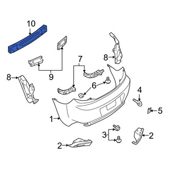 Mazda OE - Rear Bumper Cover Reinforcement Beam