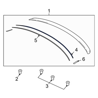 Mazda OE - Rear Spoiler Seal