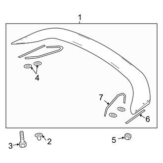 Mazda OE - Trunk Lid - Spoiler (With Large Side Spoiler)
