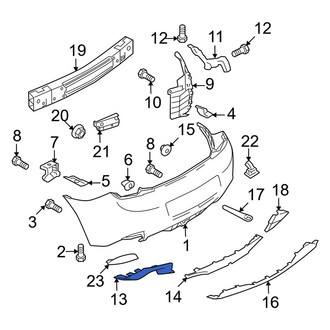 Mazda OE - Rear Left Bumper Guard