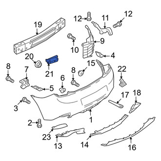 Mazda OE - Rear Left Bumper Impact Absorber