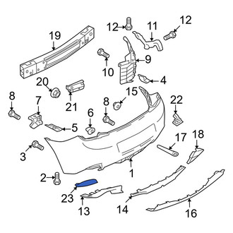 Mazda OE - Rear Left Reflector Panel