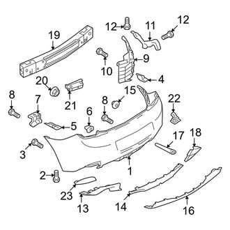 Mazda OE - Rear Bumper - Bumper & Components