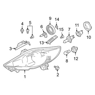 Mazda OE - Front Lamps - Headlamps (W/O HID)