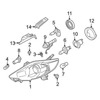 Mazda OE - Front Lamps - Headlamps (W/O HID)