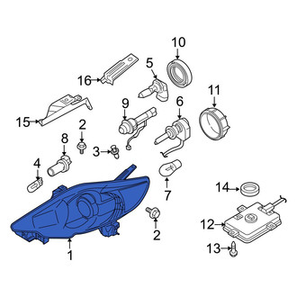Mazda OE - Front Left Headlight