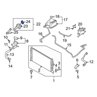 Mazda OE - Engine Coolant Thermostat Housing Gasket