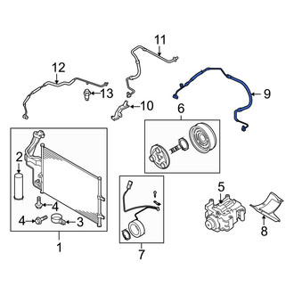 Mazda OE - A/C Refrigerant Discharge Hose