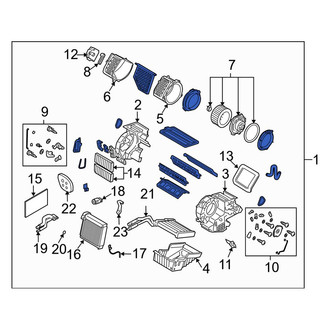 Mazda OE - HVAC Unit Case Assembly