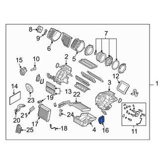 Mazda OE - HVAC Air Inlet Door Actuator