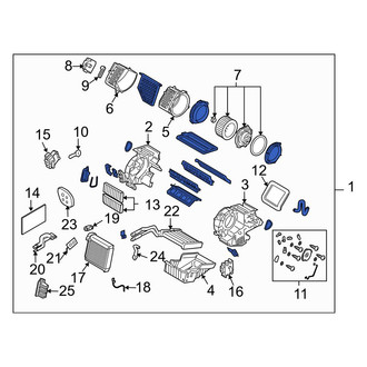 Mazda OE - HVAC Unit Case Assembly