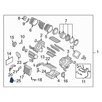 Mazda OE - Rear HVAC Blower Motor Resistor