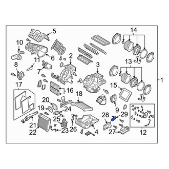 Mazda OE - HVAC Mode Door Lever Link