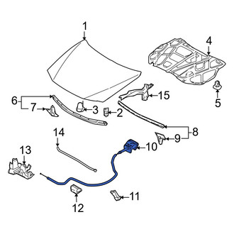 Mazda OE - Front Hood Release Cable