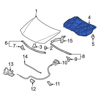 Mazda OE - Hood Insulation Pad