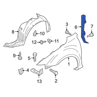 Mazda OE - Front Left Fender Seal